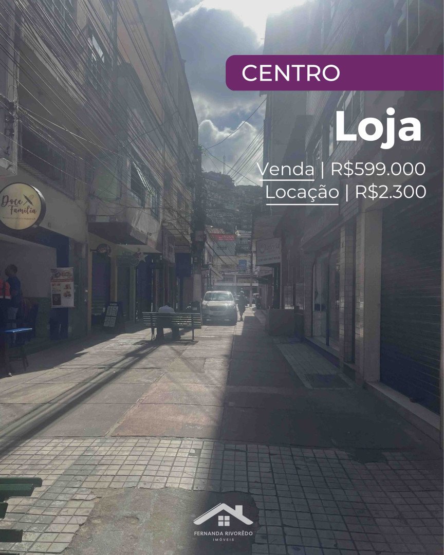 Loja para venda ou aluguel - Centro, Nova Friburgo - RJ. Valor para venda: R$ 599.000,00. Valor de aluguel: R$ 2.300,00.