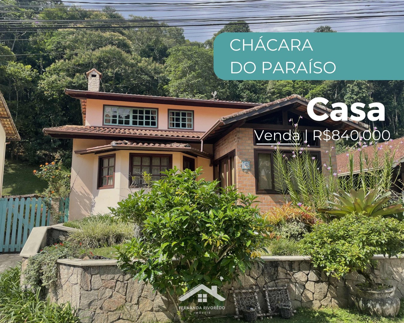 Casa em condomínio para venda - Chácara Paraíso, Nova Friburgo - RJ. Valor para venda: R$ 840.000,00.