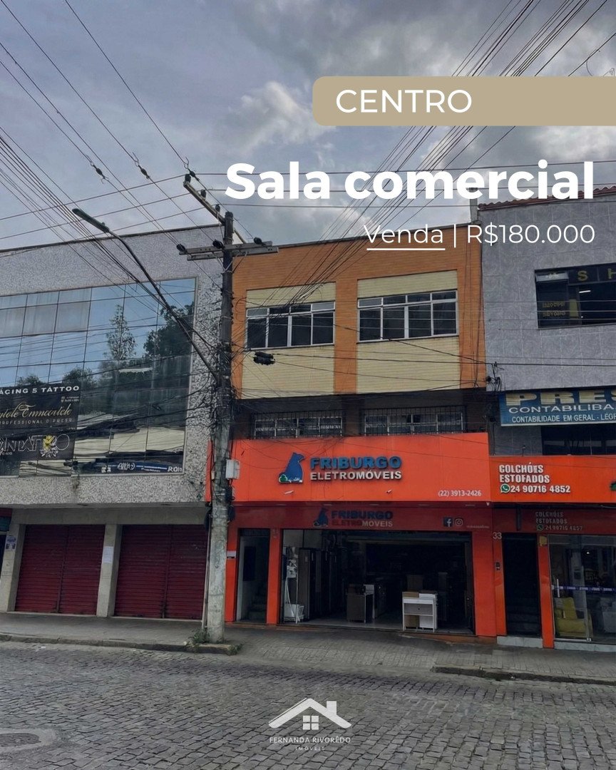 Sala comercial para venda - Centro, Nova Friburgo - RJ. Preço de venda sob consulta.