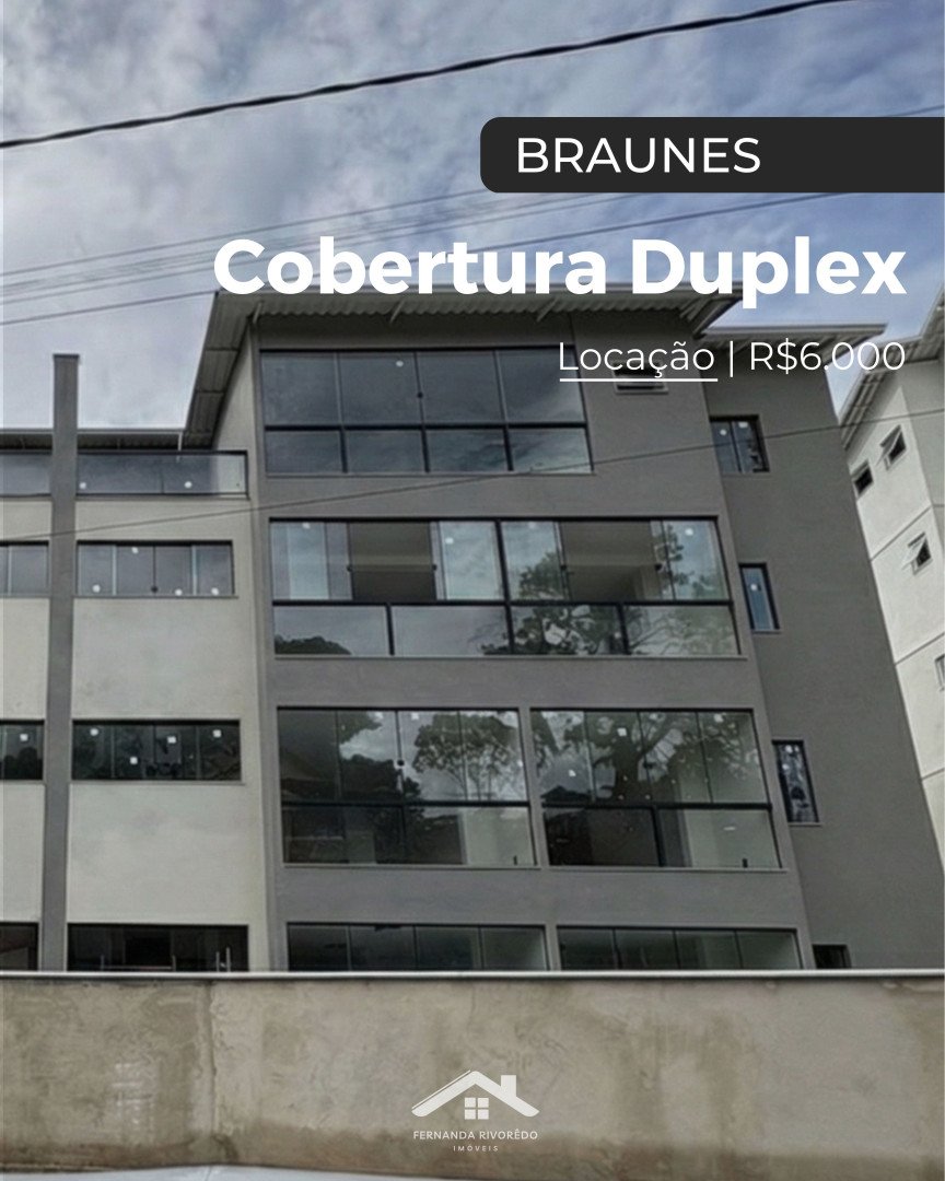Cobertura para aluguel - Braunes, Nova Friburgo - RJ. Valor de aluguel: R$ 6.000,00.