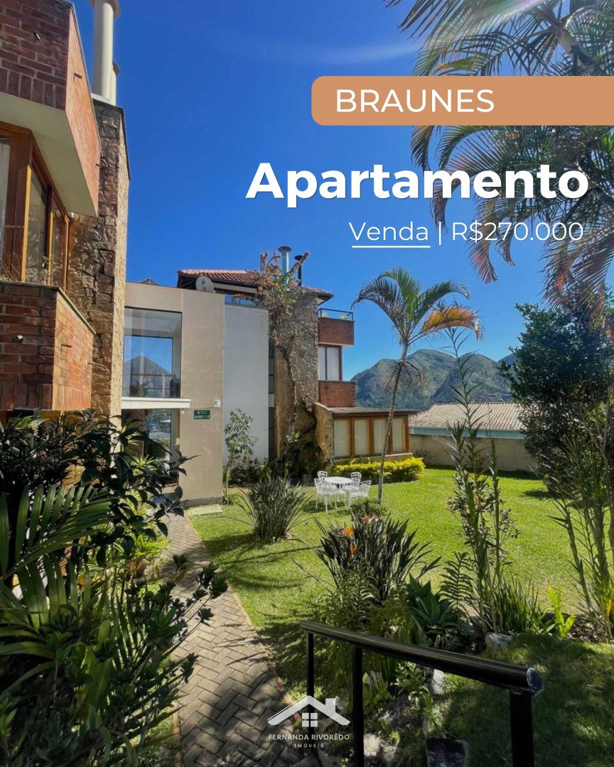 Apartamento para venda - Braunes, Nova Friburgo - RJ. Valor para venda: R$ 270.000,00.